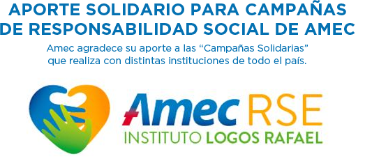 Aporte solidario para campañas de responsabilidad social de AMEC